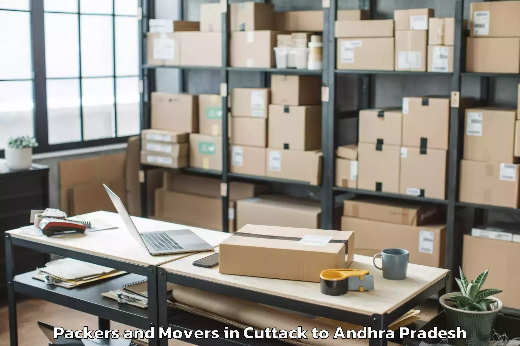 Top Cuttack to Kapileswarapuram Packers And Movers Available